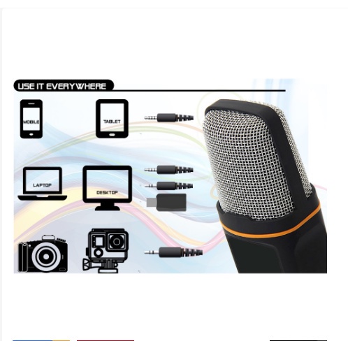 Mic Hát karaoke Cầm Tay Kèm Giá Đỡ Ba Chân Cho Điện Thoại / Máy Tính