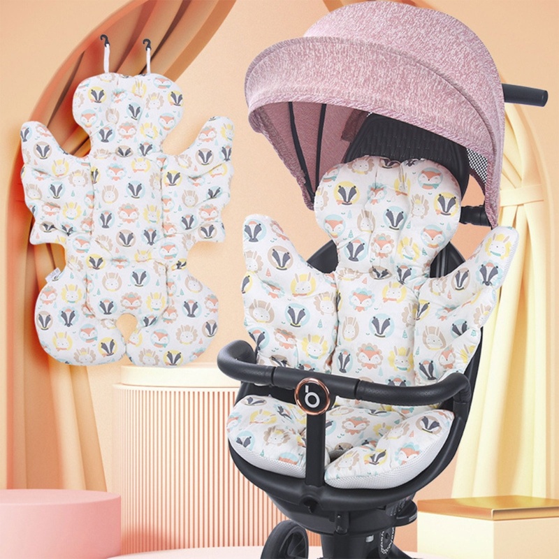 Đệm cotton Dày Mềm Mại Thấm Hút Sốc Lót Xe Đẩy Em Bé
