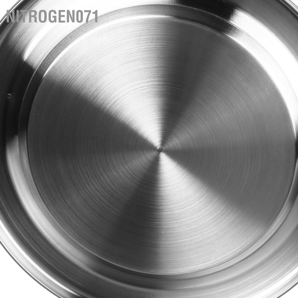 Nitrogen071 2.5L Thép không gỉ Huýt Sáo Ấm Siêu Tốc Làm Dày Chống Rỉ Sét Đa Năng Nước Đáy phẳng Kette Trắng