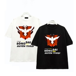 HOT Áo thun Free Fire cổ tròn Rank Huyền Thoại 2 Mẫu đen trắng chất thun co giãn