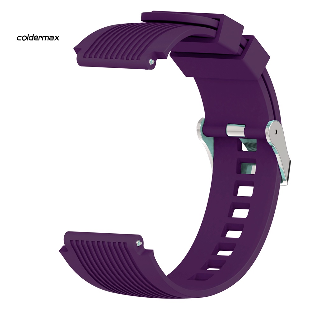 Dây Đeo Bằng silicone Khóa Kim Loại 20mm 22mm Cho Đồng Hồ Thông Minh samsung gear s4 s3 2 s380