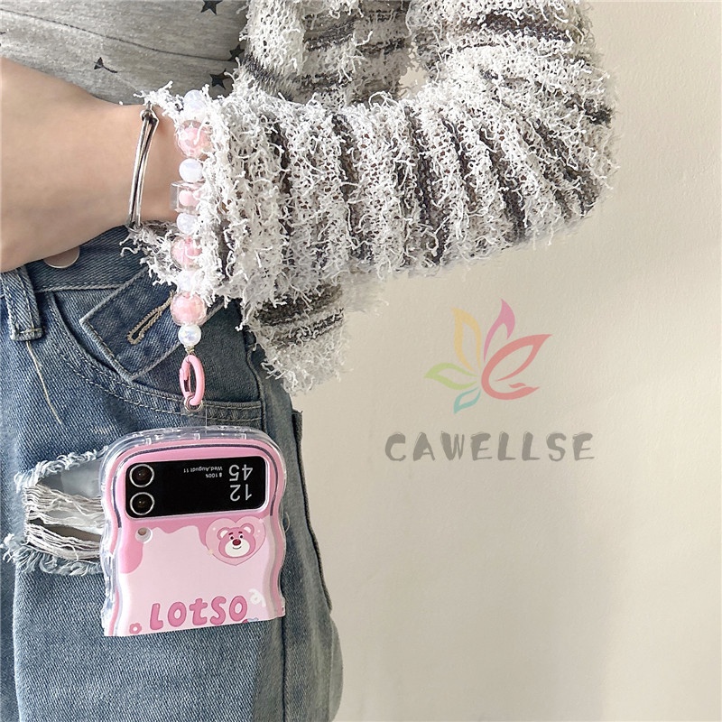 Bao Da Điện Thoại Viền tpu Dẻo Họa Tiết Hoạt Hình Dễ Thương Cho samsung galaxy z flip 5 samsung z flip 4 z flip 3 Ốp