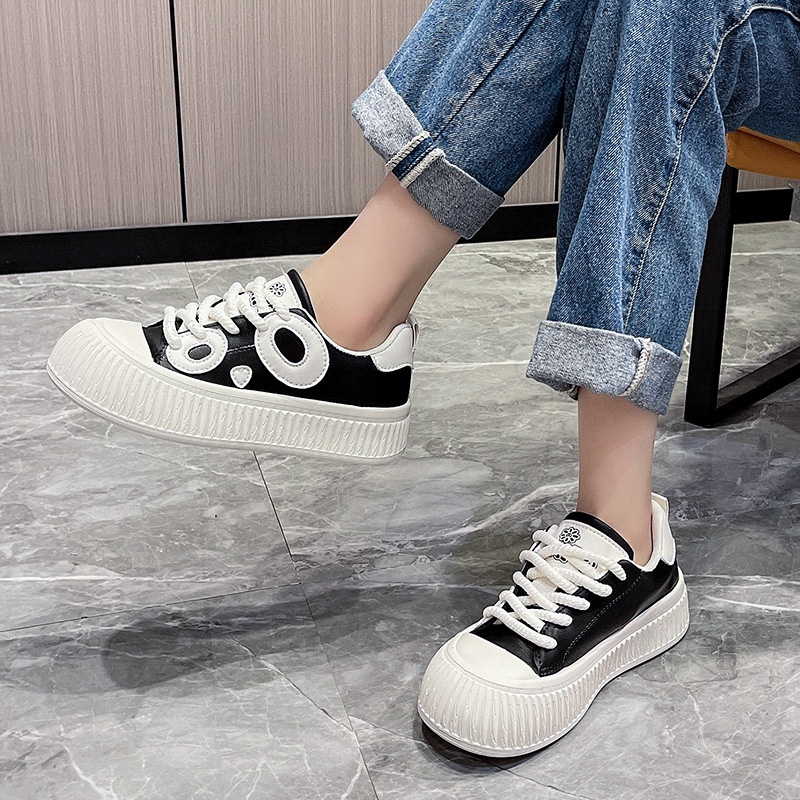 GUDETU❤Giày Thể Thao Đế Dày Phối Màu Dễ Thương Thời Trang Cho Nữ