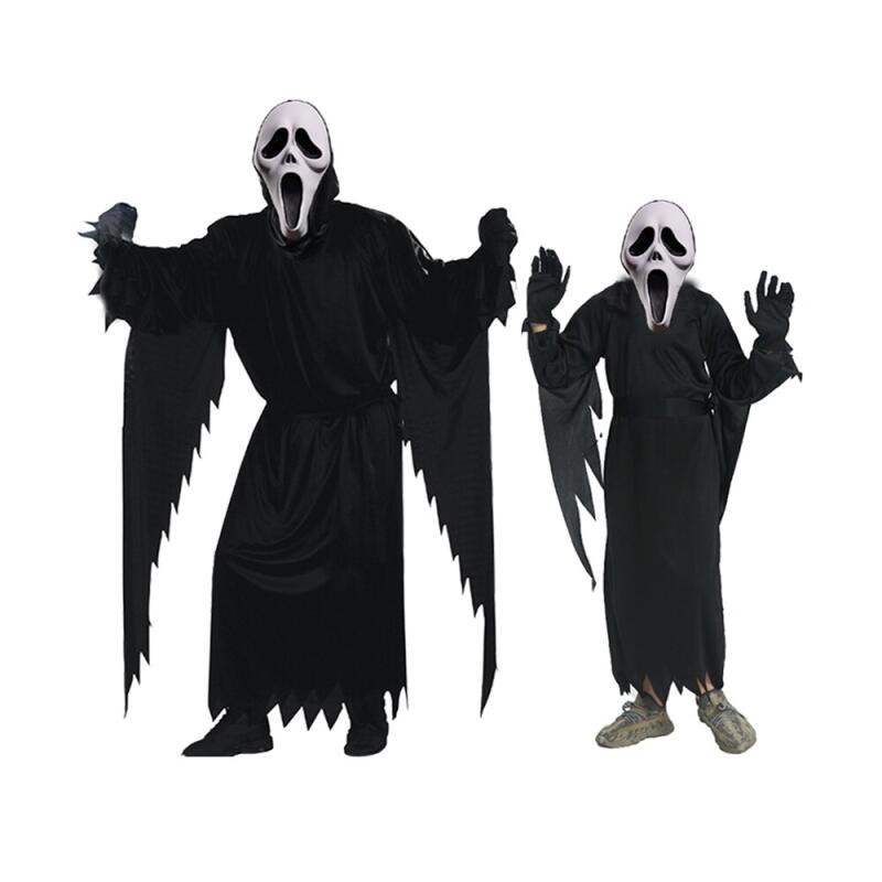 Mặt Nạ Hóa Trang Ma Quỷ Đen Kinh Dị Cho Bé Dịp halloween