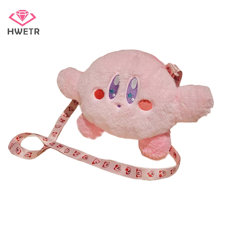 Túi Đeo Chéo Hình Ngôi Sao kirby Nhồi Bông Đáng Yêu Đựng Điện Thoại / Tiền Xu Cho Nữ Mới