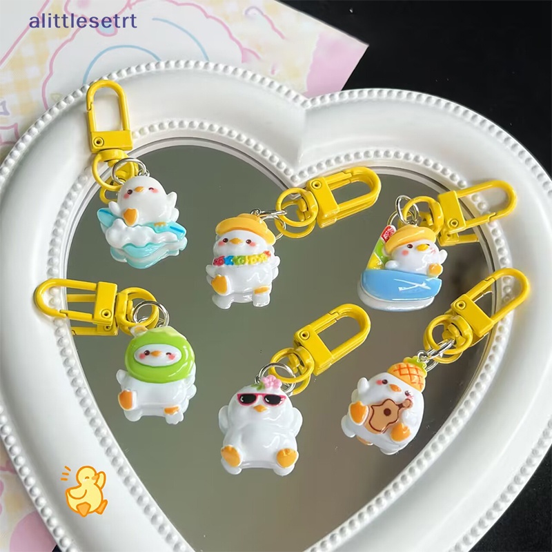 Móc Chìa Khóa Xe Hơi / Túi Xách / Điện Thoại Hình Chú Vịt Dễ Thương Dùng Làm Quà Tặng Cho Bạn Gái vn