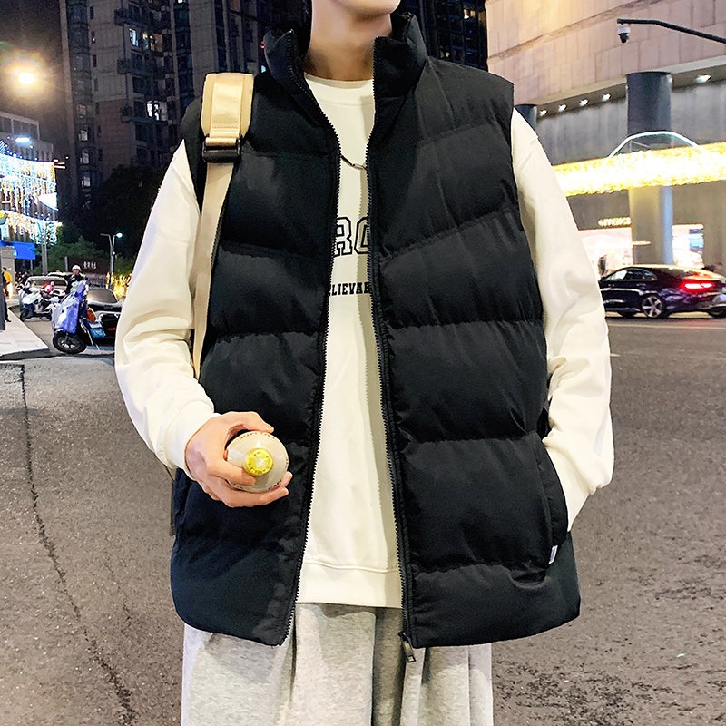 Áo Khoác Phao Sát Nách Chất Liệu Dày Dặn Giữ Ấm Thời Trang Thu Đông Cho Nam size m-5xl Lưng
