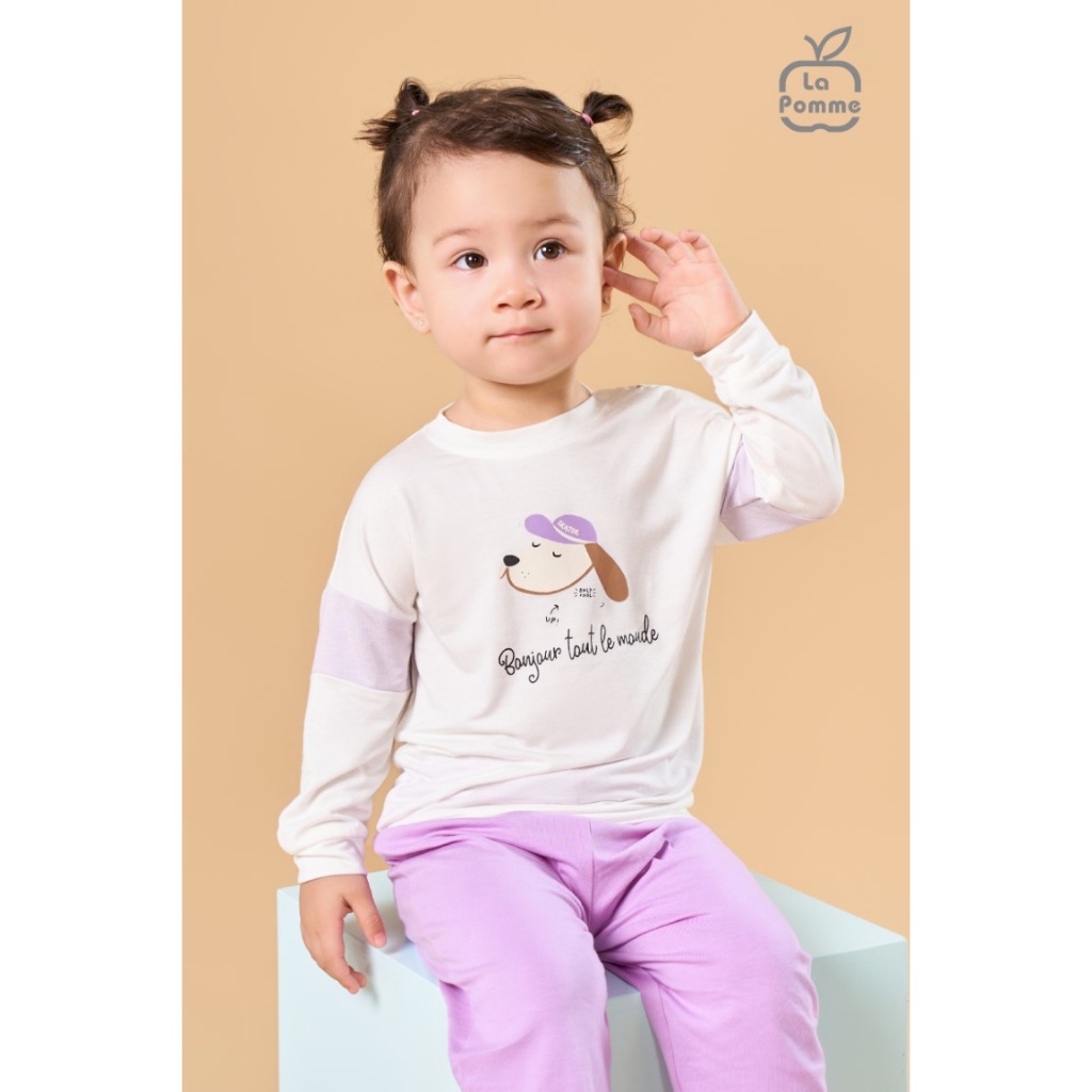 Bộ dài tay La Pomme Chú chó tai dài