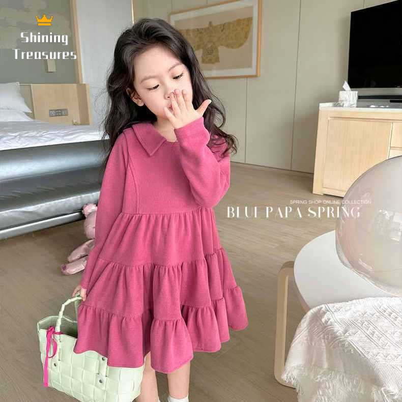 ShiningTreasures Váy Bé Gái váy váy trẻ em công chúa bé gái thời trang dễ thương đẹp 2023 NEW KLQ23915YH 37Z230915
