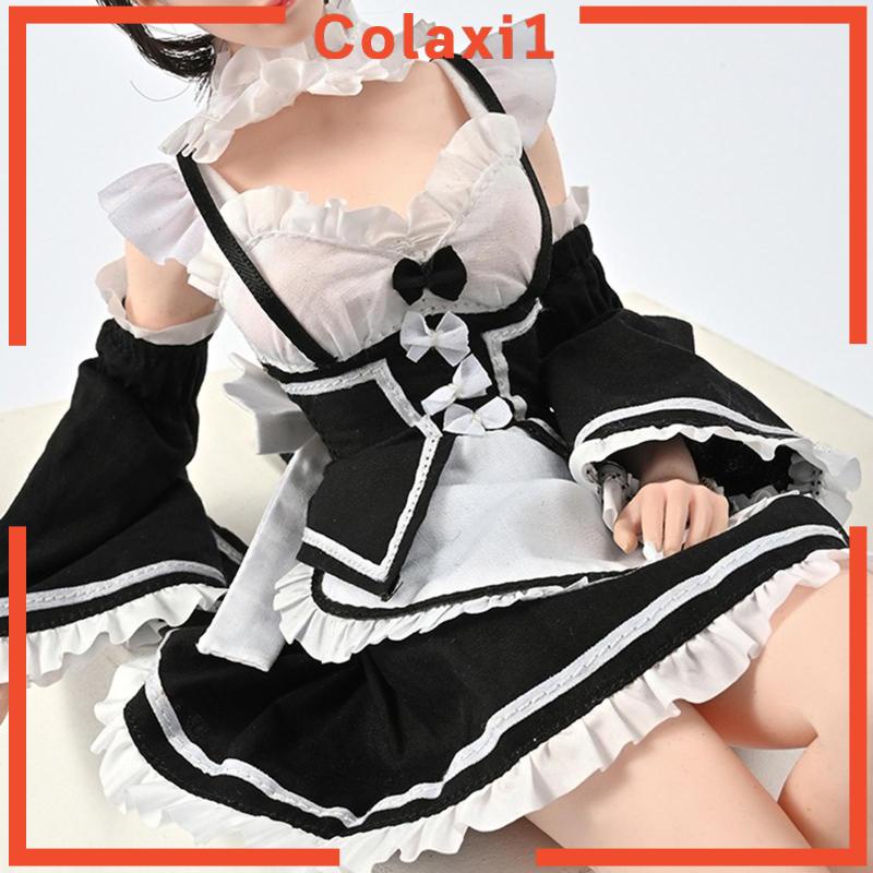 Bộ Trang Phục Hóa Trang Cô Hầu Gái Tỉ Lệ 1 / 6 Cho Búp Bê 12 inch