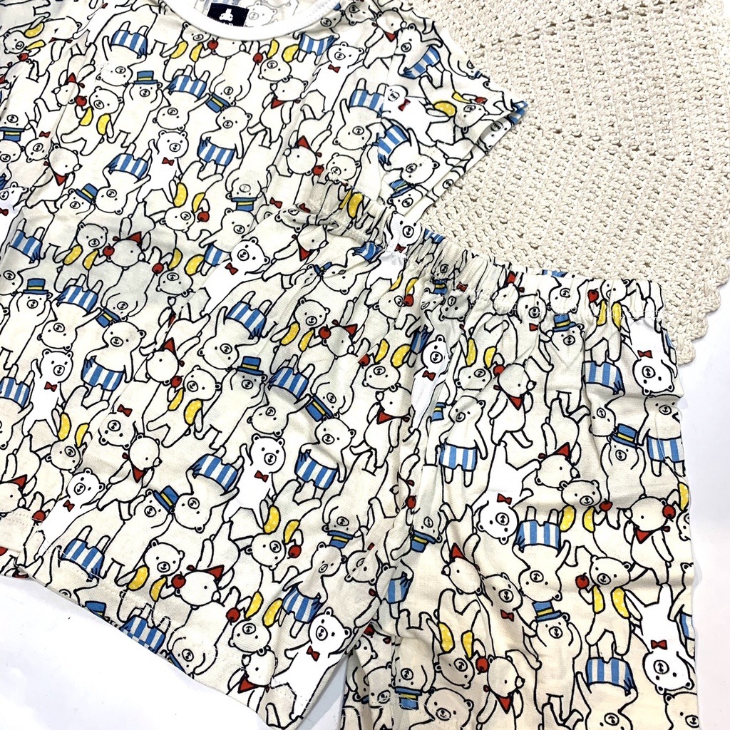 Bộ thun ngắn GAP gấu xám