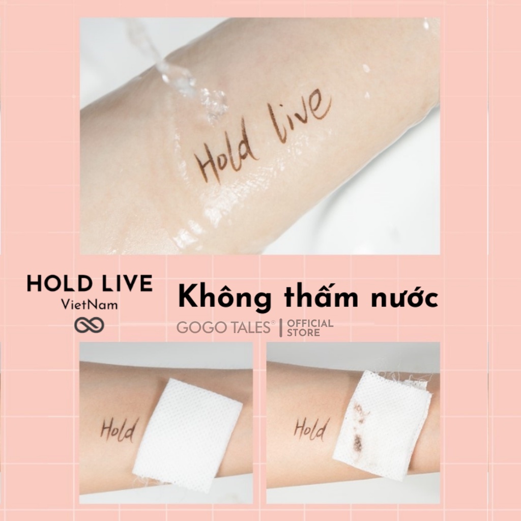 Bút kẻ eyeliner Hold Live bút kẻ mắt chống thấm nước lâu trôi nét mảnh chính hãng nội địa trung HL447 .