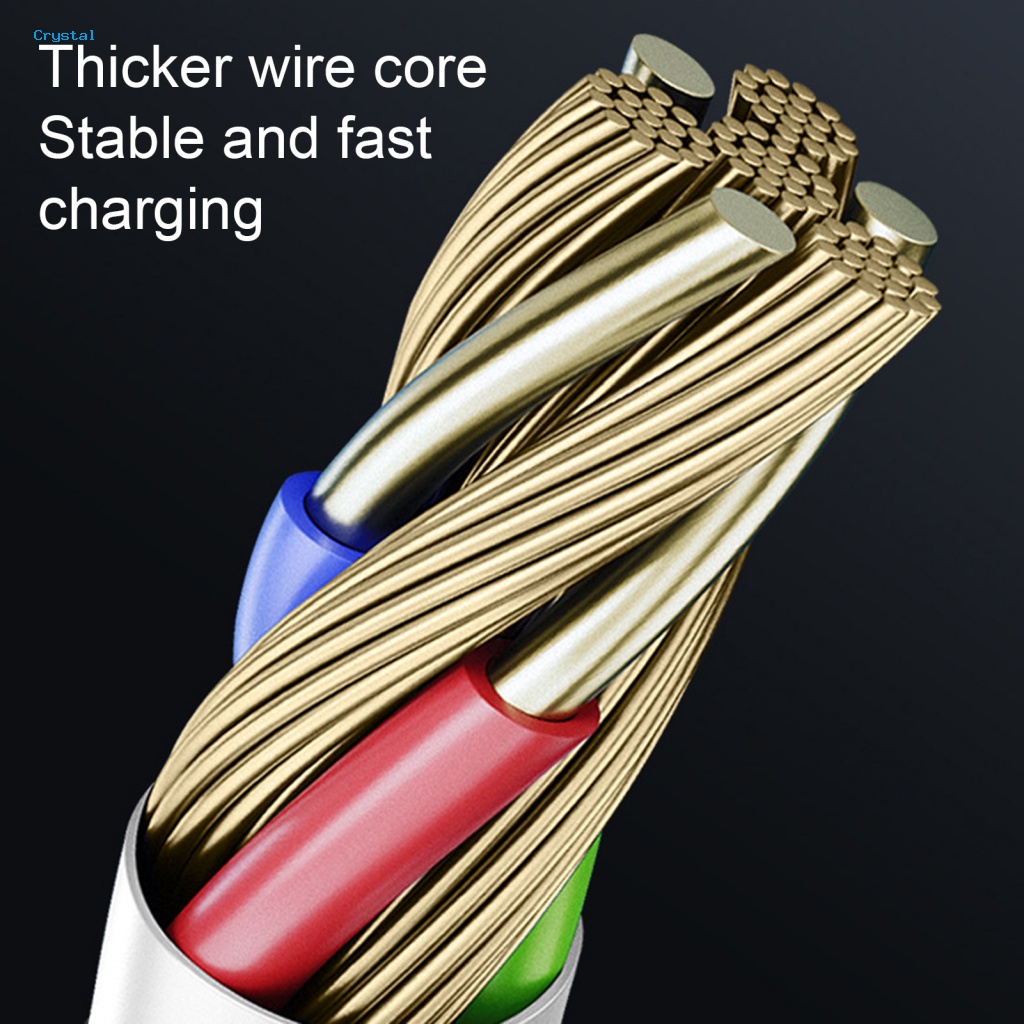 Crh Dây Cáp Sạc Nhanh type-c 8pin Không Co Rút Được Cho iphone