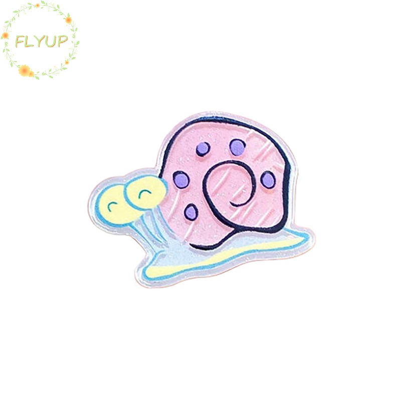 Flyup Set 1 / 10 Kẹp Tóc Bằng acrylic In Họa Tiết Hoạt Hình spongebob Dễ Thương Cho Bé Gái vn