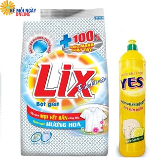 Bột giặt Lix Extra Hương hoa 5,5 kg tặng NRC Yes 400g