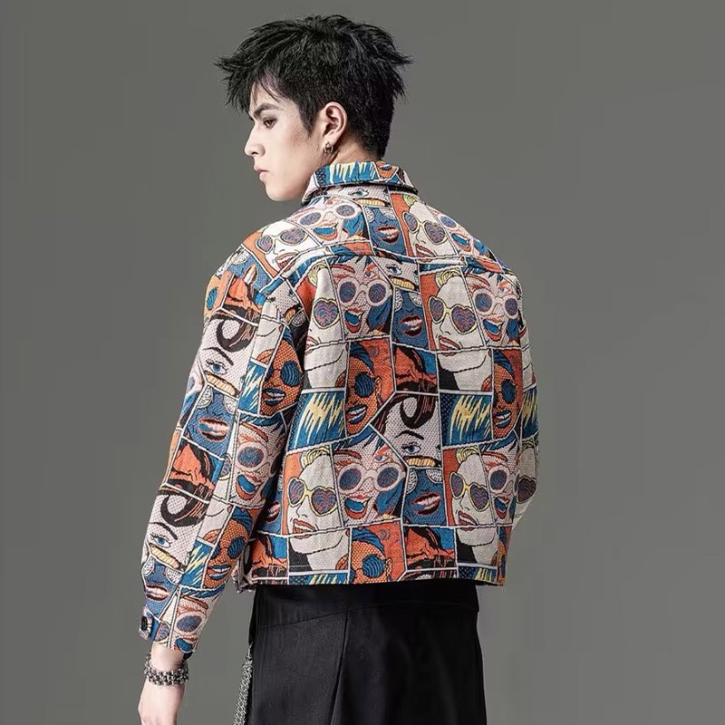 Esea Áo Khoác Tay Dài In Họa Tiết Thiết Kế Mới Thời Trang Thường Ngày Cho Cả Nam Và Nữ