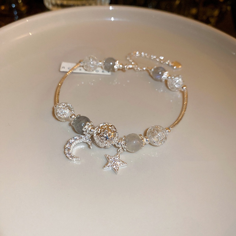 Vòng Tay Mặt Trăng Xanh Phong Cách Mới 2023 Cho Nữ