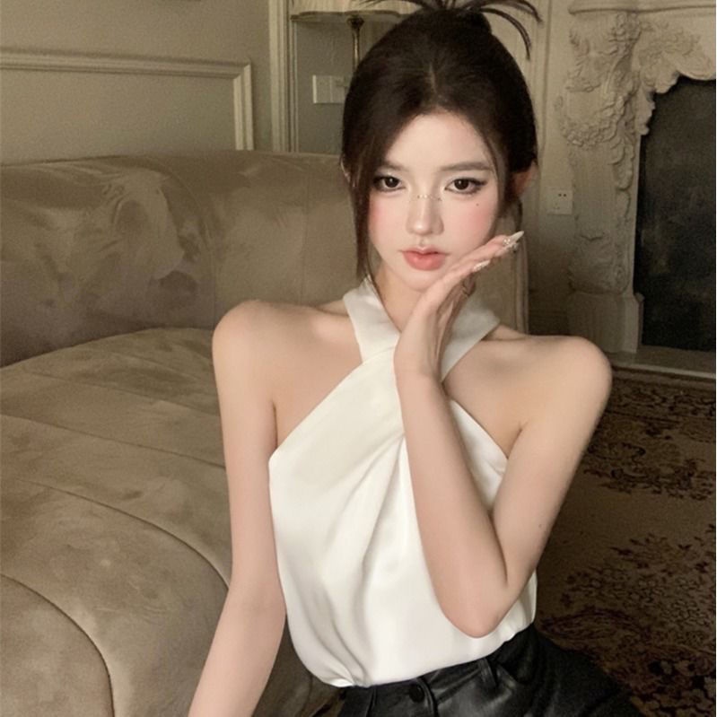 Áo Hai Dây Dáng Ngắn Cỡ Lớn 150kg Phong Cách Mùa Hè Mới Cho Nữ