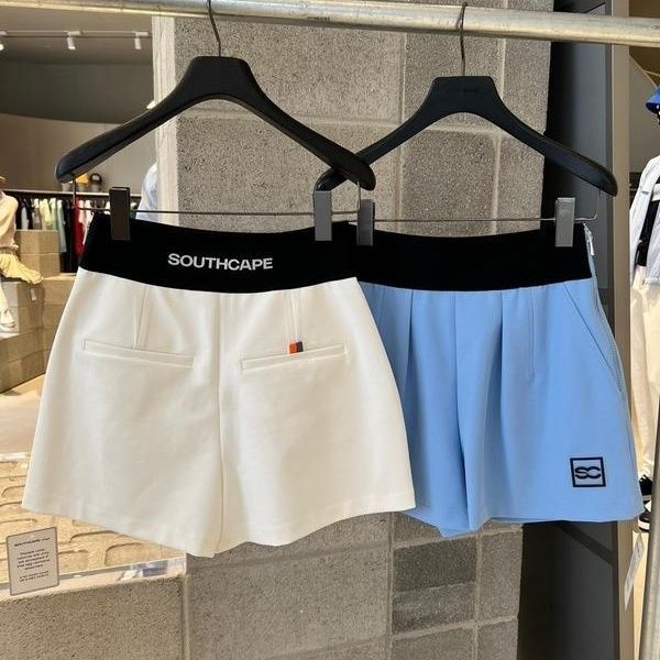 Quần Short Đánh golf Co Giãn Màu Trơn Phong Cách Hàn Quốc Màu Sắc