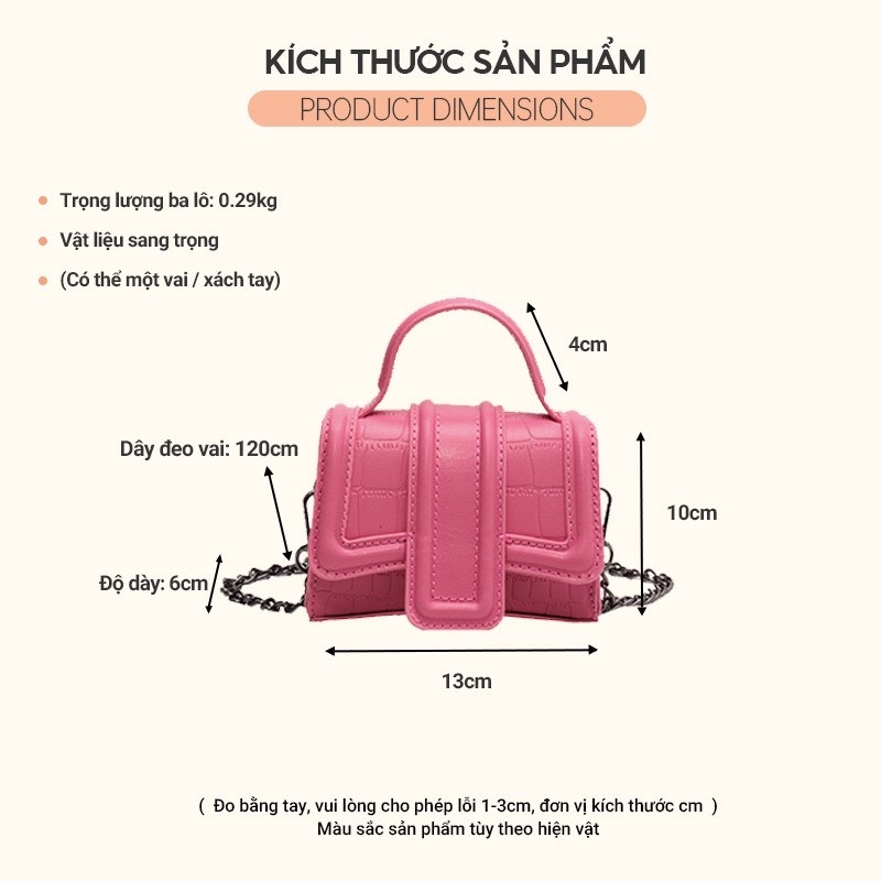 Túi đeo chéo mini da PU phong cách thời trang cho nữ mã T06 TIEMGIAYYEN04