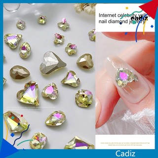 Set 10 phụ kiện đá pha lê 3d lấp lánh sang trọng trang trí móng tay diy