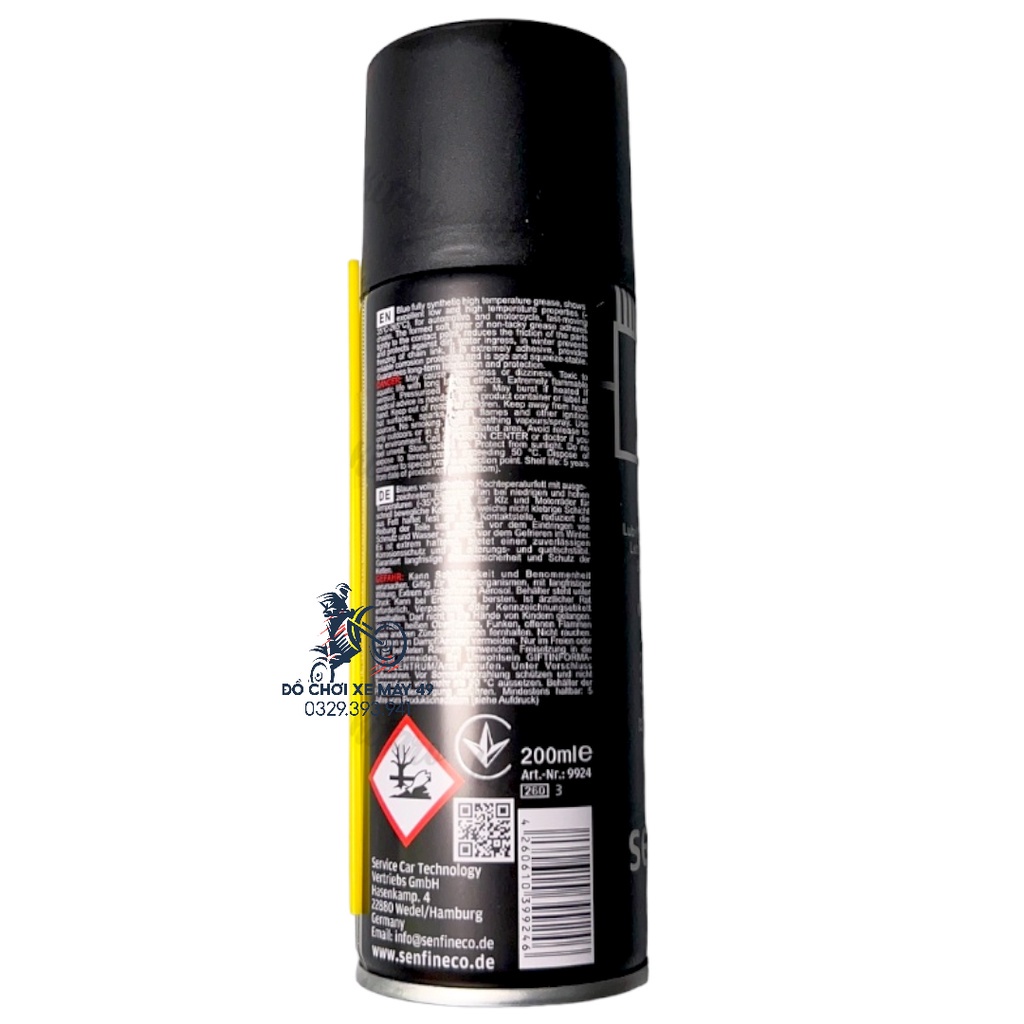 Chai Dưỡng Sên Senfineco 9924 Mỡ bò xanh Cao Cấp ĐỨC