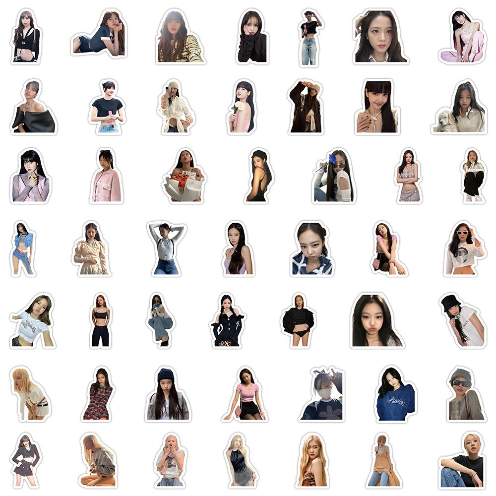 Set 100 Sticker kpop girl group BLACKPINK Hình Dán Để trang trí diy vỏ điện thoại di động / máy tính xách tay / mũ bảo hiểm / vali