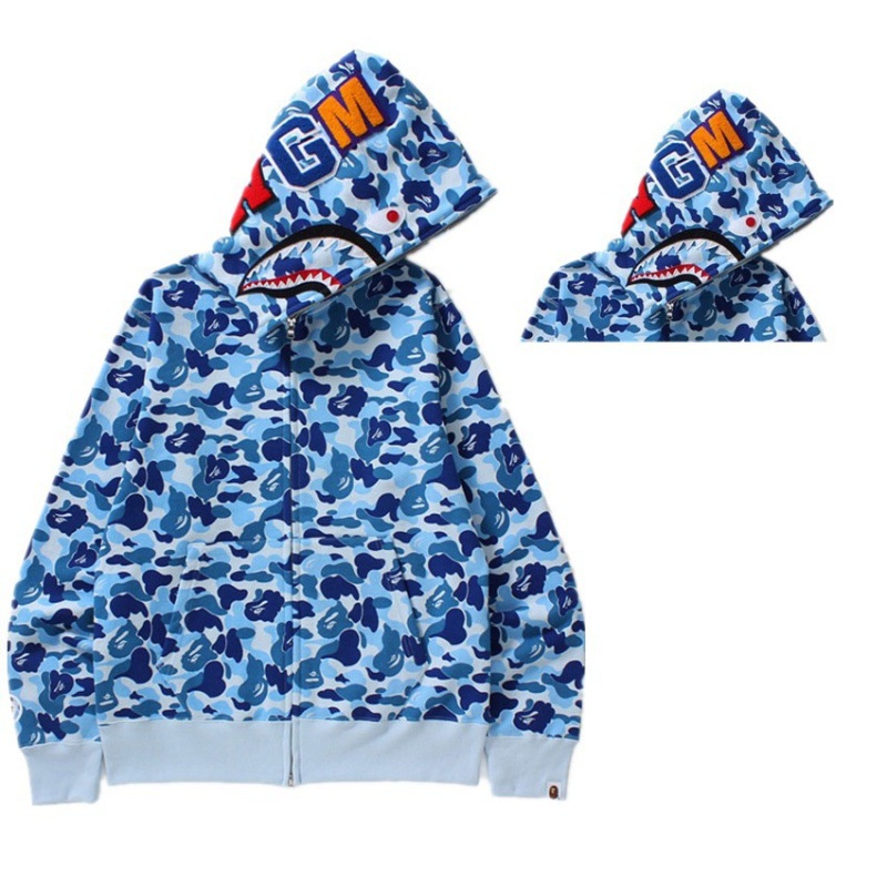 Áo Khoác hoodie bape Có Khóa Kéo In Họa Tiết Rằn Ri Phong Cách harajuku Đường Phố 2023 new y2k