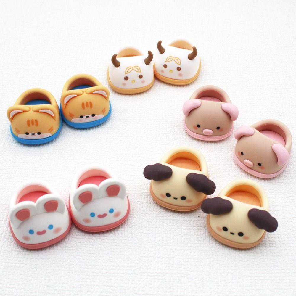 Giày Búp Bê Vải cotton Cỡ Nhỏ 20cm / 30cm Hình Động Vật Đáng Yêu