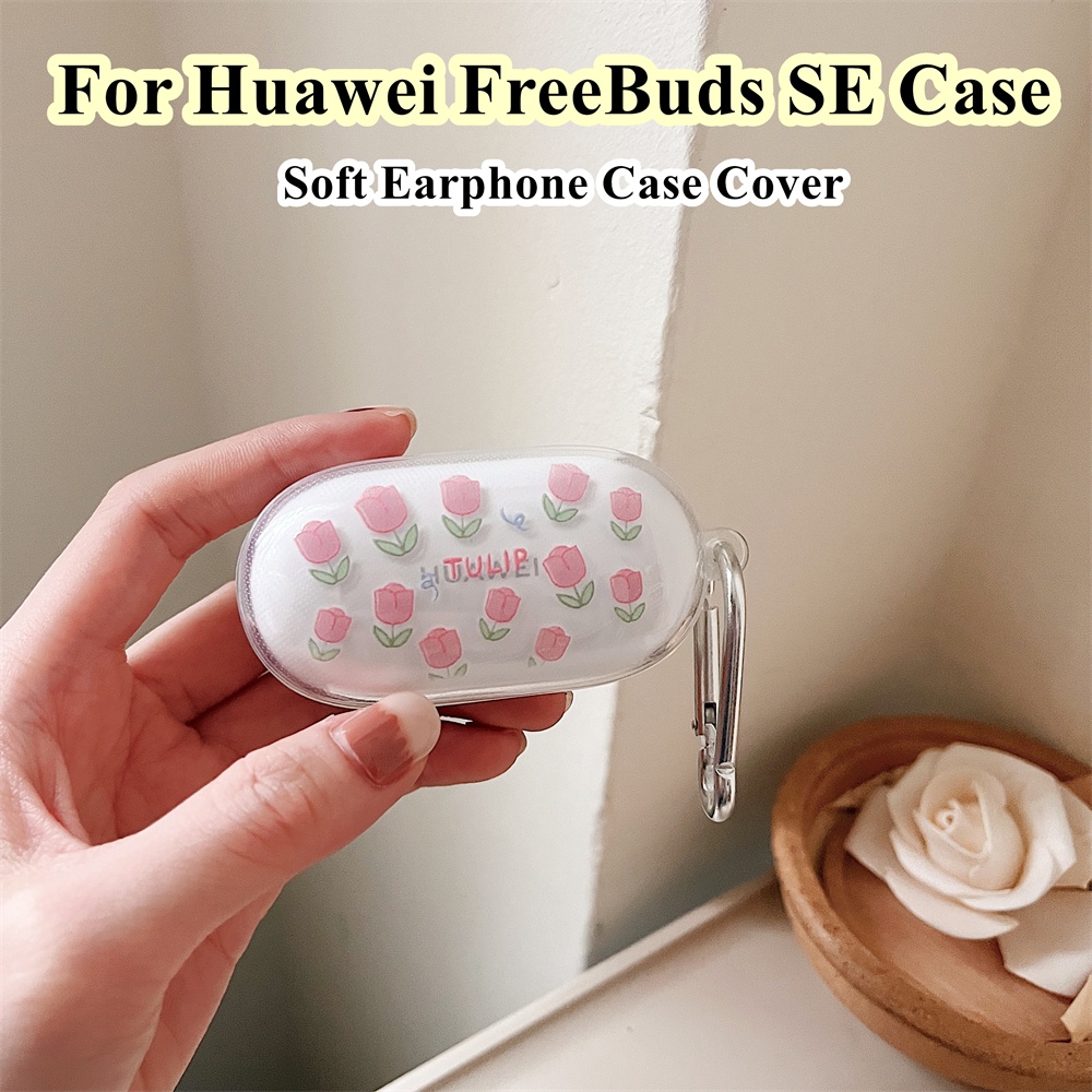 Vỏ Bảo Vệ Hộp Sạc Tai Nghe huawei freebuds se Họa Tiết Hoạt Hình Sáng Tạo