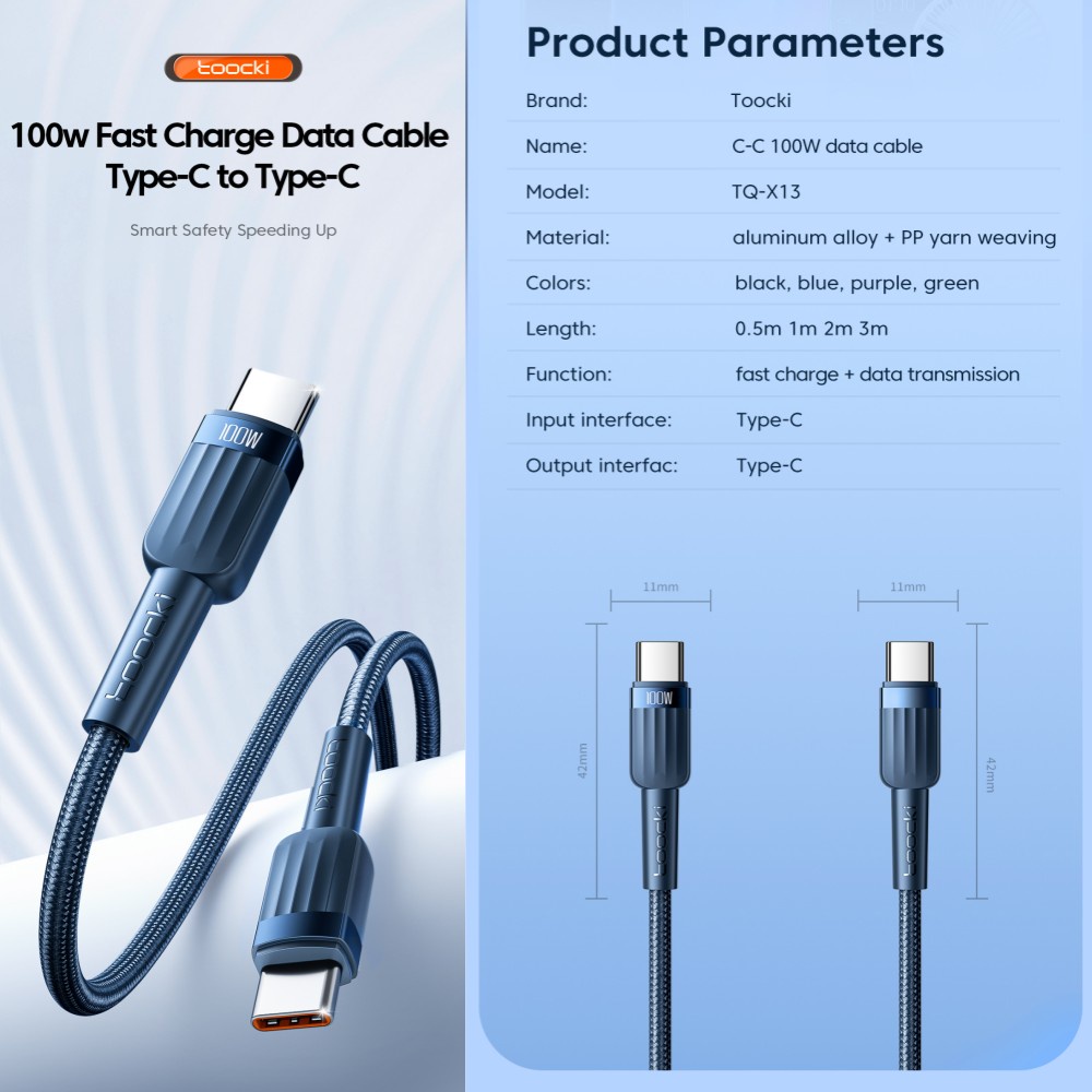 Dây Cáp Sạc Nhanh 60w 100w type c Sang usb Chuyên Dụng Cho xiaomi samsung