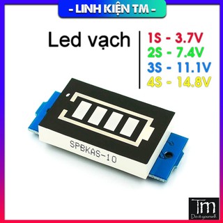 Led Vạch Báo Dung Lượng Pin 3.7V 7.4V 12.6V 16.8V