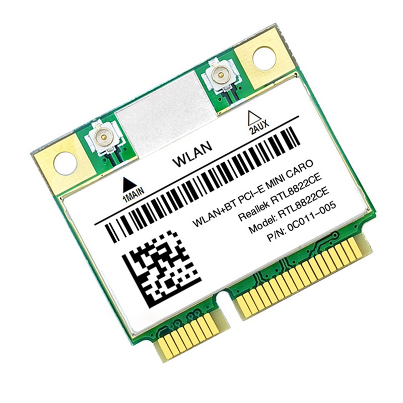 Card wifi mini rtl8822ce 1200mbps 2.4g / 5ghz 802.11ac bluetooth 5.0 Hỗ Trợ laptop / pc windows 10 / 11