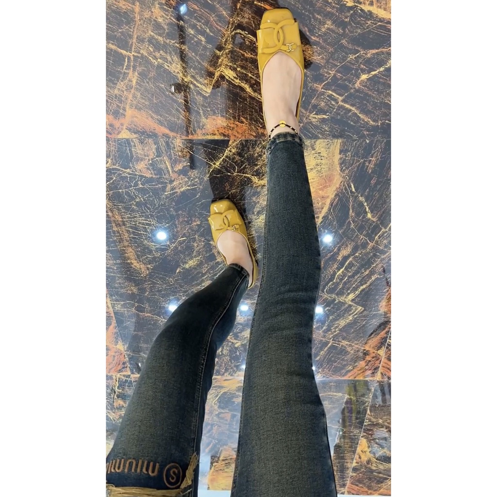 Hàng Châu Âu Mùa Thu 2023 Quần Jean skinny Mỏng Ôm Mắt Cá Chân Dễ Phối Đồ Màu Sắc Nhìn Thấy Phong Cách Mới Mùa Thu Cho Nữ