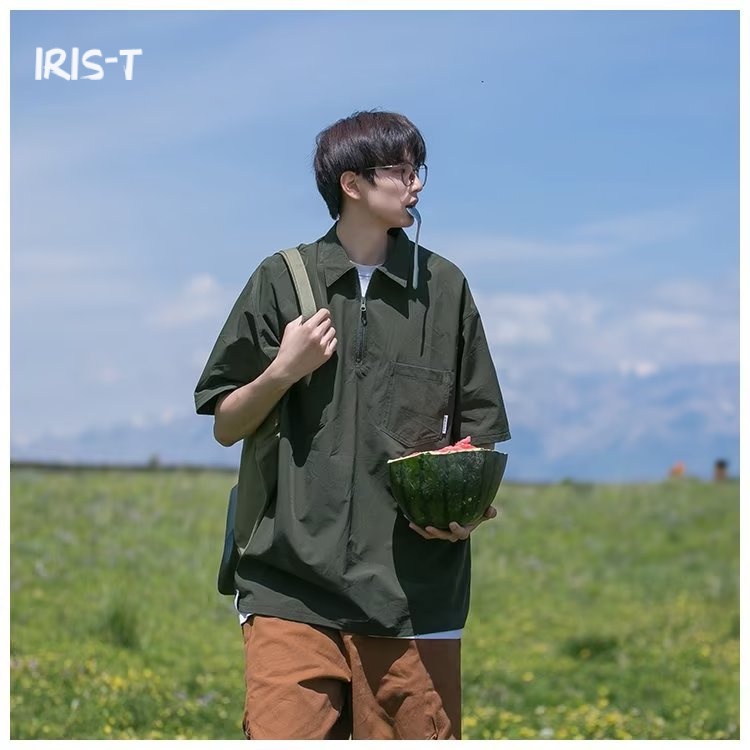 Iris-T áo phông nam Áo Thun phông áo nam thun Áo Thun Form Rộng Ngắn Tay Unisex MTX23936Y5 39Z230925