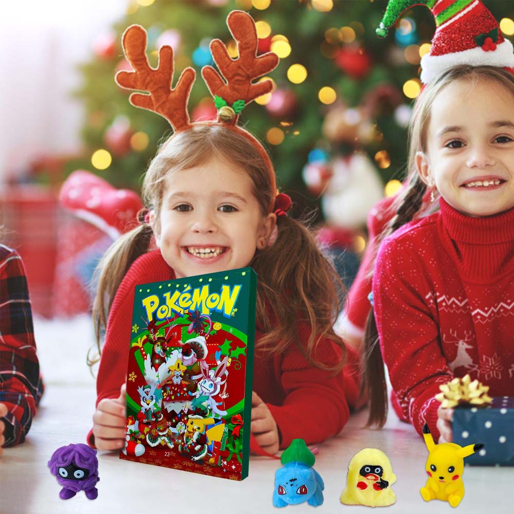 2023 Christmas Pokemon Figure 24 Days Countdown Advent Calendar Surprise Gift
