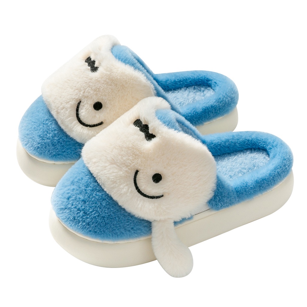 Sq2 Dép Bông Đi Trong Nhà Chống Trượt Giữ Ấm Mùa Đông Hình shin-chan superman Hoạt Hình Cho Nữ