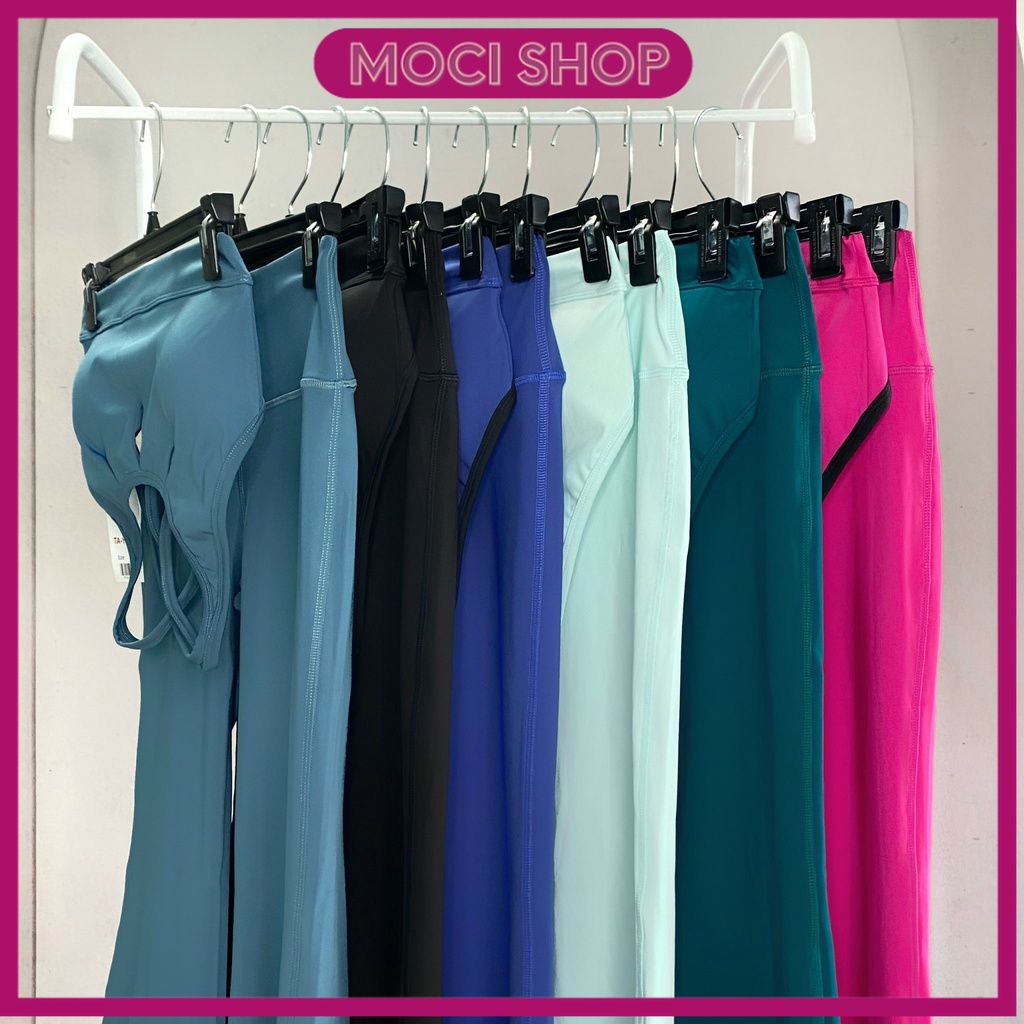 Set yoga loe, đồ tập yoga , đồ tập gym, quần ống loe siêu hách dáng "Moci Shop"