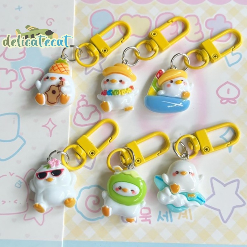 Móc Khóa Treo Túi Xách / Điện Thoại Trang Sức Hình Chú Vịt Dễ Thương
