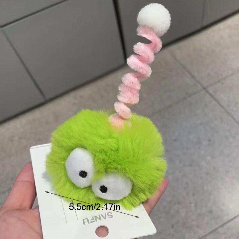 Kẹp Tóc Hình Búp Bê Hoạt Hình Mắt To Đính Banh Lông Dễ Thương Vui Nhộn Phong Cách Hàn Quốc martin1