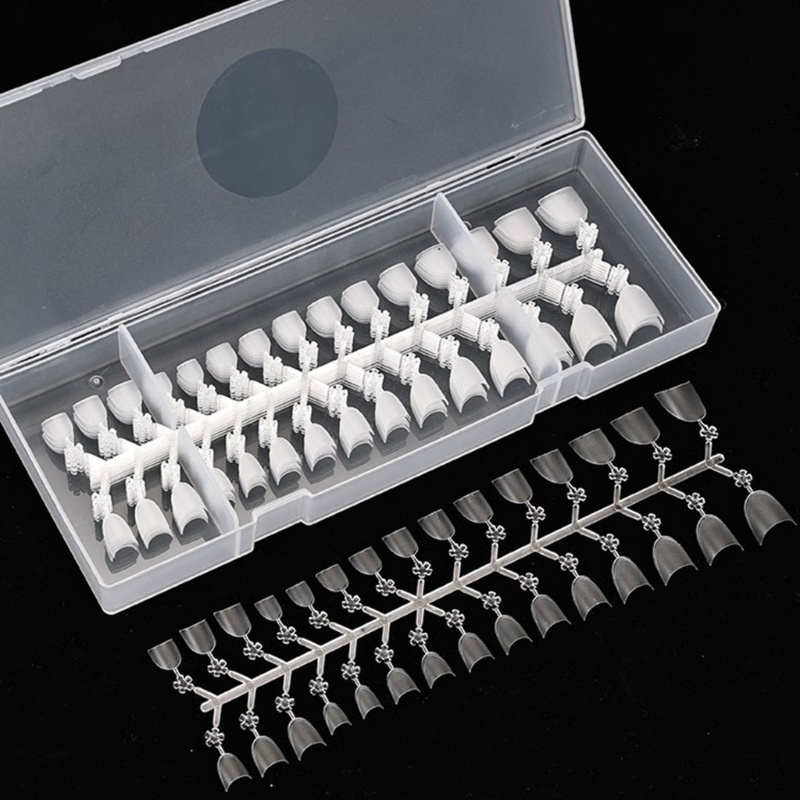 Ivy Bộ 240 Móng Tay Giả Ngắn Hình oval Bằng Nhựa resin Phong Cách Pháp