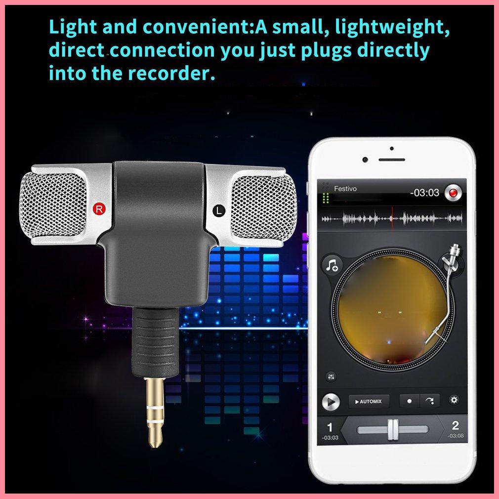 Mini Digital Stereo Microphone Mic 3.5mm Mini Jack PC Laptop Notebook