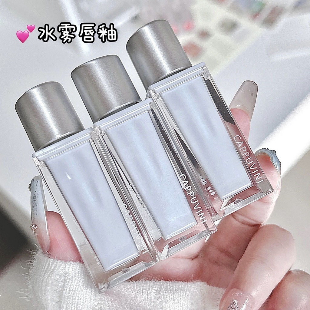 Son Bóng Dưỡng Ẩm Lâu Trôi Thiết Kế Vỏ Son Hình Vỏ Sò Màu Xanh Dương / Hồng Hiệu Ứng Gương Hiệ