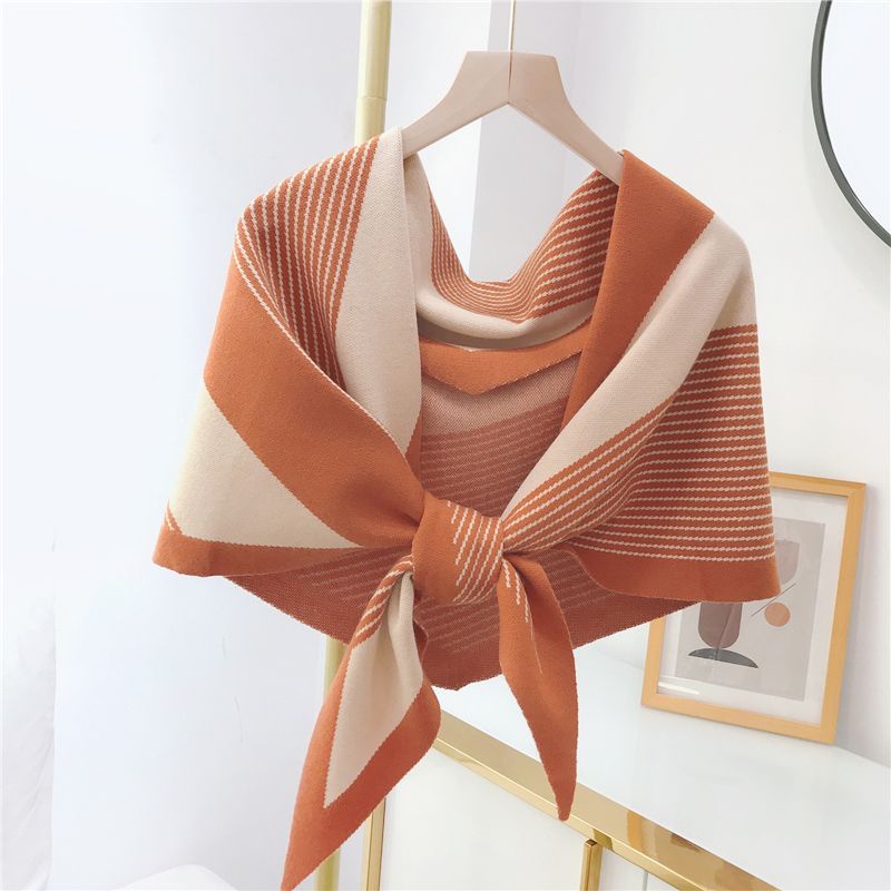 Khăn Choàng Cổ Bằng Len Dệt Kim Thời Trang Mùa Thu Hàng Mới Dành Cho Bạn Nữ
