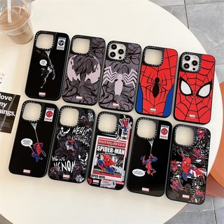 Marvel Spider Man Venom CaseTifg Thương hiệu Gương chất lượng cao Vỏ điện thoại có hộp cho iPhone 15 14 11 12 13 Pro Max Vỏ bảo vệ chống sốc Vỏ silicon TPU cứng