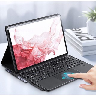 Bao da cho samsung galaxy tab s9, tab s9 plus, s9 fe, s9 fe plus kèm bàn phím bluetooth có touchpad hiệu dux ducis