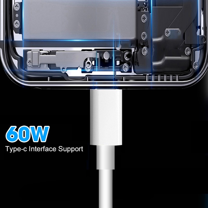 Dây Cáp Sạc Nhanh 1m / 1.5m / 2m pd 60w Cho iphone 15 15plus 15pro max