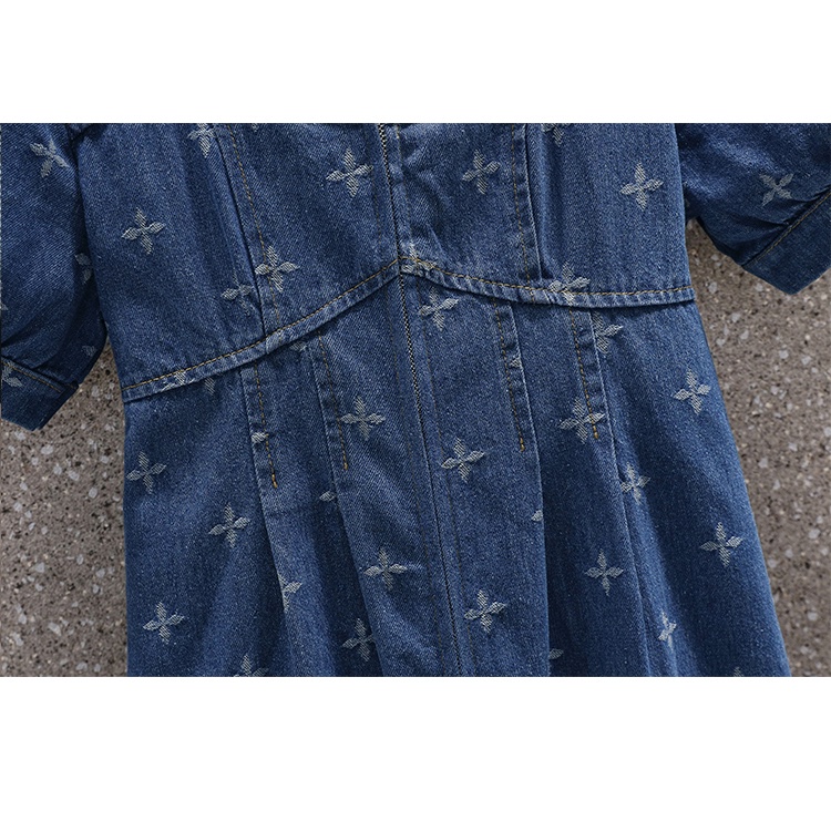 🌸Hàng Order🌸Váy Đầm Bigsize Jean Hoạ Tiết Tay Bồng Kiểu Cách Dáng Xoè Trẻ Trung Nữ Tính🌸 Hàng Quảng Châu