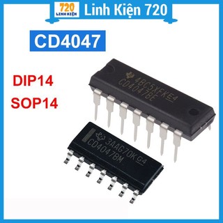 Cd4047 dip14 / sop14 14 chân cắm, chân dán tùy loại