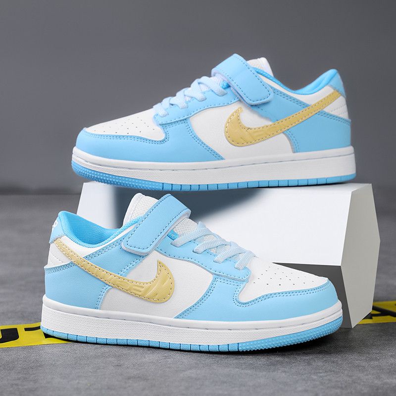 Giày Sneaker Aj Màu Trắng Đen Nhiều Màu Hình Gấu Trúc Mùa Hè Cho Học Sinh Tiểu Học